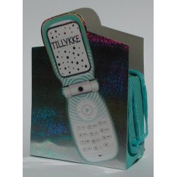  Sangskjuler mobiltelefon med tillykke - bl&aring;