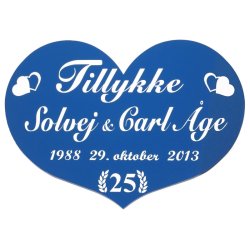 25 r - Skjold til slvbryllup - Fix og frdig