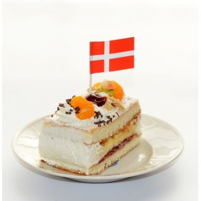 Flag - til kransekage / bagværk 50 stk