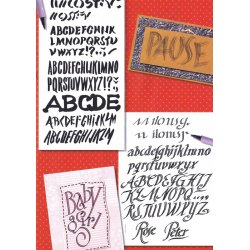 Kalligrafipenne - Lilla pigment-enkelt og dobbelt