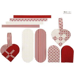 Julehjerter flettede - 8 hjerter - Copenhagen