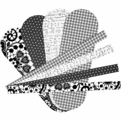 Julehjerter flettede - 8 hjerter - Paris