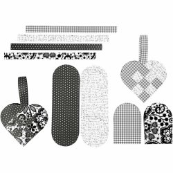 Julehjerter flettede - 8 hjerter - Paris