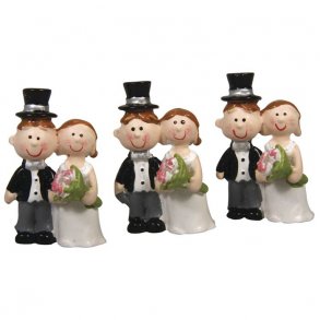  3,5 cm Bryllupsfigurer - 3 stk. mini