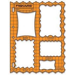 Fiskars skabelon med 5 rammer / mnster kant