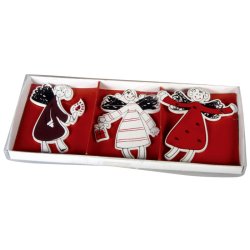 Tr&aelig;pynt - s&aelig;t julepynt til at h&aelig;nge 6 stk