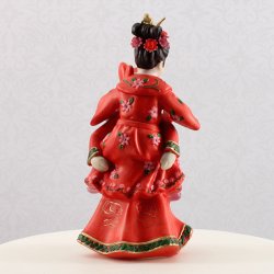 14,5 cm kagefigur til bryllup - Asiatisk brudepar