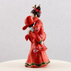 14,5 cm kagefigur til bryllup - Asiatisk brudepar