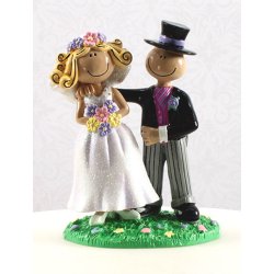 11 cm kagefigur eller bordpynt - Finurlig par