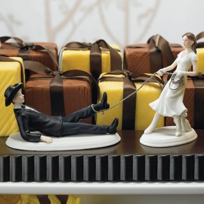 13,5 cm kagefigurer eller bordpynt - Western par