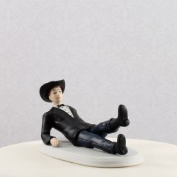 13,5 cm kagefigurer eller bordpynt - Western par