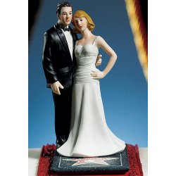 13,5 cm kagefigur eller bordpynt - Stjerne par