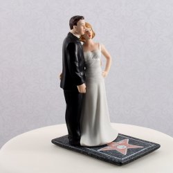 13,5 cm kagefigur eller bordpynt - Stjerne par