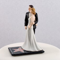 13,5 cm kagefigur eller bordpynt - Stjerne par