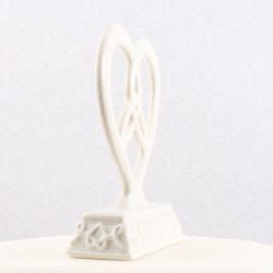 14 cm kagefigur til bryllup - Knyttet hjerte