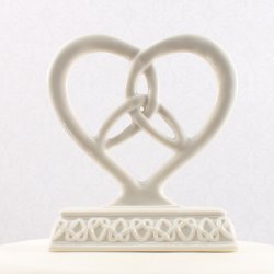 14 cm kagefigur til bryllup - Knyttet hjerte