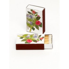 6 tændstikæsker - Blomster