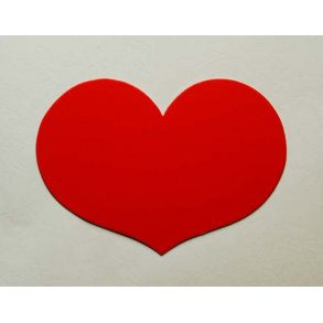 Hjerte lille - Rd Karton