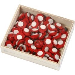 Mariehns - 13x10 mm, 60 stk