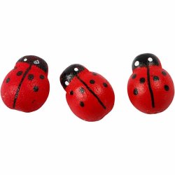 Mariehns - 13x10 mm, 60 stk