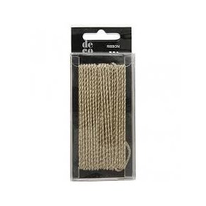 Snor - 2-3 mm - skinnende guld look - 5 m