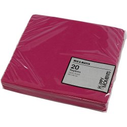 Servietter 40x40cm - stof look - Pink
