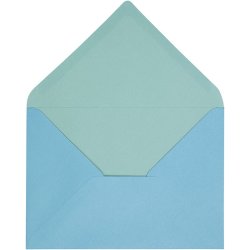 C6 Kuverter - 10 stk - Turkis