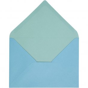 C6 Kuverter - 10 stk - Turkis