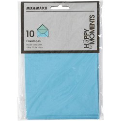 C6 Kuverter - 10 stk - Turkis