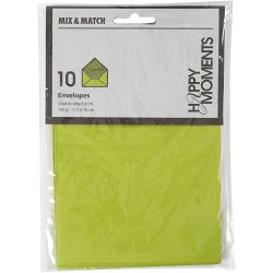 C6 Kuverter - 10 stk - Lime