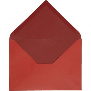 C6 Kuverter - 10 stk - Rd
