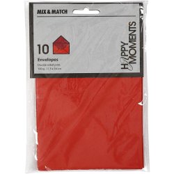 C6 Kuverter - 10 stk - Rd