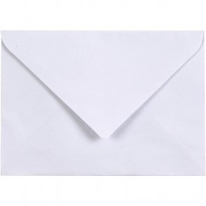 C6 Kuverter - 10 stk - Hvid