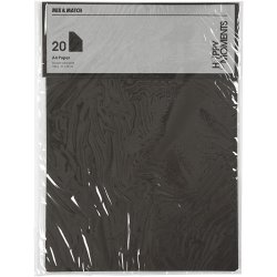 Papir - A4 - 20 stk - Sort