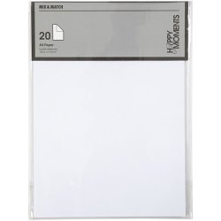 Papir - A4 - 20 stk - Hvid