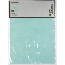 Karton - A4 - 10 stk - Mrk turkis / lys turkis