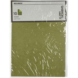 Karton - A4 - 10 stk - Lime / Mrk grn