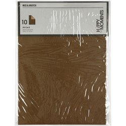 Karton - A4 - 10 stk - Brun / sand