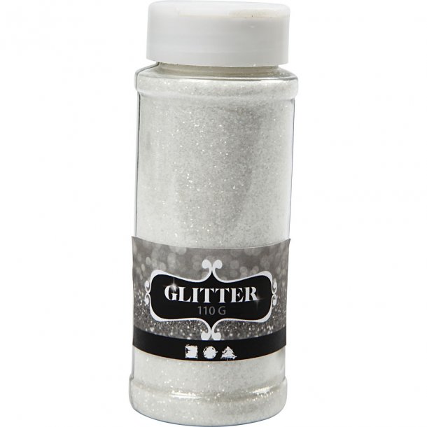 Glitter - Hvid - 110 g