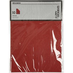 Karton - A4 - 10 stk - Vinrd / rd