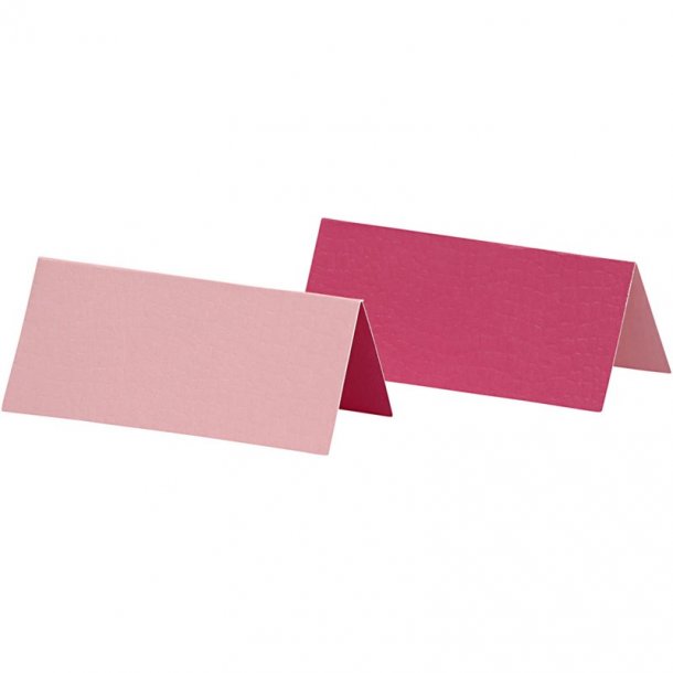Bordkort - 25 stk -  Rosa / pink