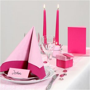  Borddækning - Rosa / pink