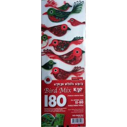 Quilling - Mix pakke til Fugle - Bird Mix - Red / Green mix