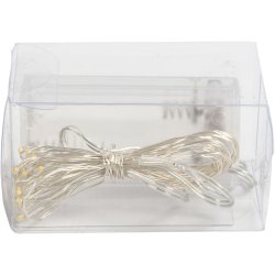 Lyskde - 20 LED - lngde 315 cm - Slv