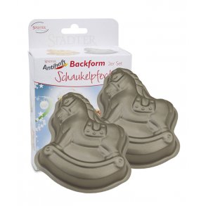 Bageform - Schaukelpferd - Gyngeheste 11 cm - 2 stk