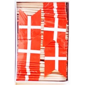 Flag - til kransekage / bagværk 144 stk