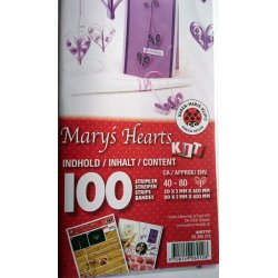 Jul - Quilling - Marys Hearts - Kit i Ametyst - Marys Hjerter