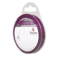 Organza b&aring;nd - 7 mm x 10 m - Blomme