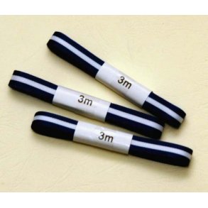 Silkeb&aring;nd bl&aring; 10 mm - student