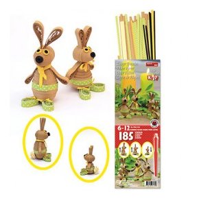 Quilling Kit - Easter Bunnies - Pske Harer i 3D
